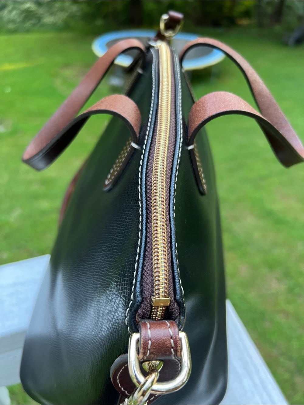 DOONEY AND BOURKE LEATHER DOMED SATCHEL - Picture 6 of 11